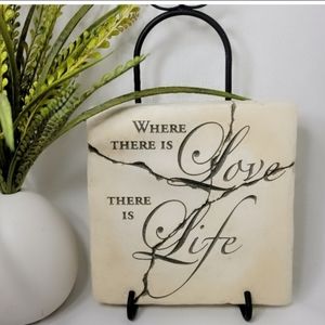 Mel V Ceramic Wall Plaque